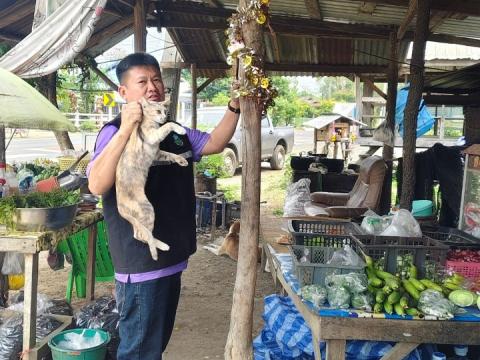 โครงการรณงค์ฉีดวัคซีนป้องกันโรคพิษสุนัขบ้าฯ บ้านสมจิต หมู่ที่ 5