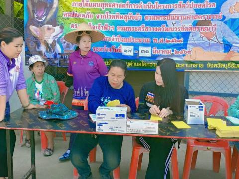โครงการรณรงค์ฉีดวัคซีนป้องกันโรคพิษสุนัขบ้าฯ ประจำปีงบประมาณ 2568
