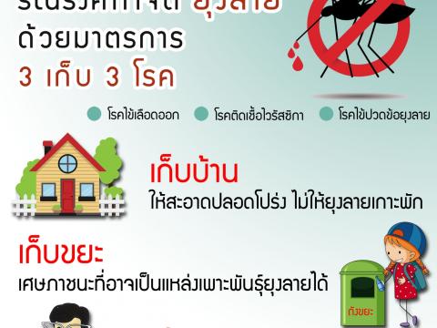 ประชาสัมพันธ์การเฝ้าระวัง ป้องกันโรคไข้เลือดออก