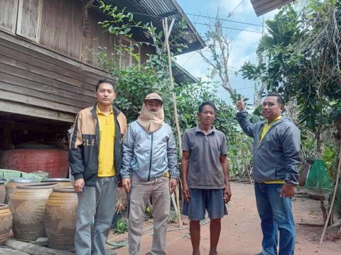 ออกสำรวจบ้านผู้ประสบวาตภัย