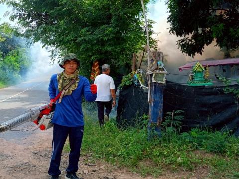 โครงการพ่นหมอกควันกำจัดยุงลายและป้องกันโรคไข้เลือดออก วันที่ 8 ประจำปีงบประมาณ 2568