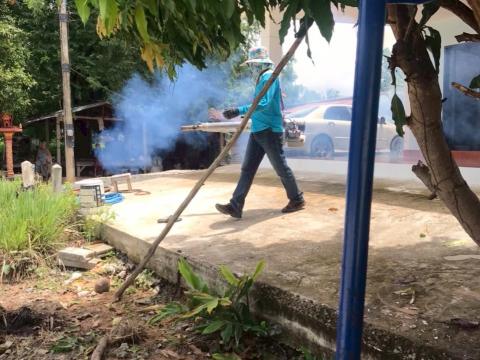 โครงการพ่นหมอกควันกำจัดยุงลายและป้องกันโรคไข้เลือดออก วันที่ 11 ประจำปีงบประมาณ 2568