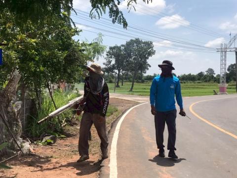 โครงการพ่นหมอกควันกำจัดยุงลายและป้องกันโรคไข้เลือดออก วันที่ 11 ประจำปีงบประมาณ 2568