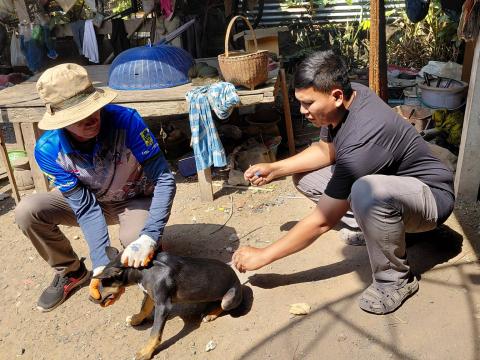โครงการรณรงค์ฉีดวัคซีนป้องกันโรคพิษสุนัขบ้า ประจำปีงบประมาณ 2569 วันที่ 17 กุมภาพันธ์ 2569