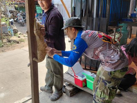 โครงการรณรงค์ฉีดวัคซีนป้องกันโรคพิษสุนัขบ้า ประจำปีงบประมาณ 2569 วันที่ 18 กุมภาพันธ์ 2569