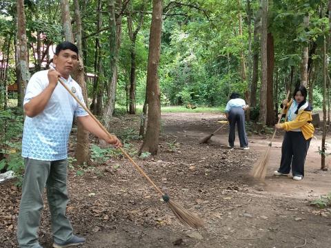 กิจกรรม "รวมพลังสร้างสัปปายะ สู่วัดด้วยวิถี 5ส" (Big Cleaning Day) ณ วัดป่าสมบูรณ์ธรรมาราม