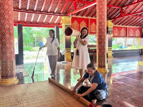 กิจกรรม "รวมพลังสร้างสัปปายะ สู่วัดด้วยวิถี 5ส" (Big Cleaning Day) ณ วัดป่าสมบูรณ์ธรรมาราม