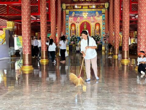 กิจกรรม "รวมพลังสร้างสัปปายะ สู่วัดด้วยวิถี 5ส" (Big Cleaning Day) ณ วัดป่าสมบูรณ์ธรรมาราม