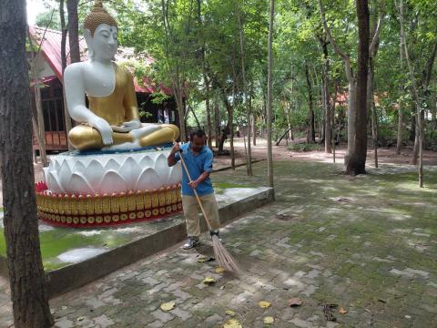 กิจกรรม "รวมพลังสร้างสัปปายะ สู่วัดด้วยวิถี 5ส" (Big Cleaning Day) ณ วัดป่าสมบูรณ์ธรรมาราม