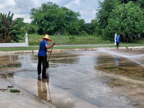 กิจกรรม "รวมพลังสร้างสัปปายะ สู่วัดด้วยวิถี 5ส" (Big Cleaning Day) ณ วัดป่าสมบูรณ์ธรรมาราม
