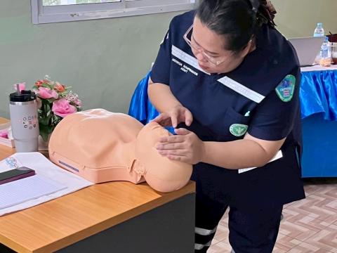 โครงการอบรมปฐมพยาบาลและการช่วยเหลือชีวิตขั้นพื้นฐาน ประจำปีงบประมาณ 2568