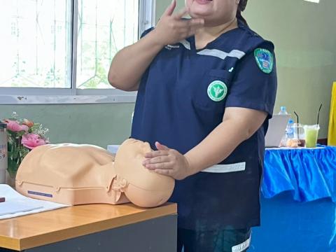 โครงการอบรมปฐมพยาบาลและการช่วยเหลือชีวิตขั้นพื้นฐาน ประจำปีงบประมาณ 2568