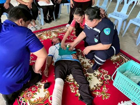 โครงการอบรมปฐมพยาบาลและการช่วยเหลือชีวิตขั้นพื้นฐาน ประจำปีงบประมาณ 2568
